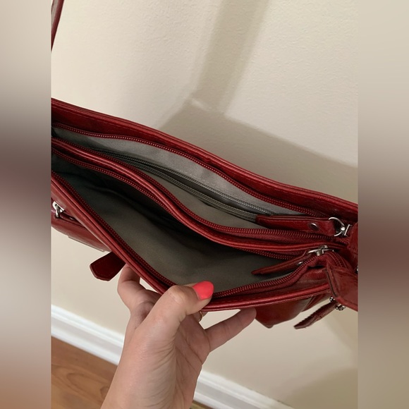 Genuine leather | red | Jessica purse - Picture 7 of 14